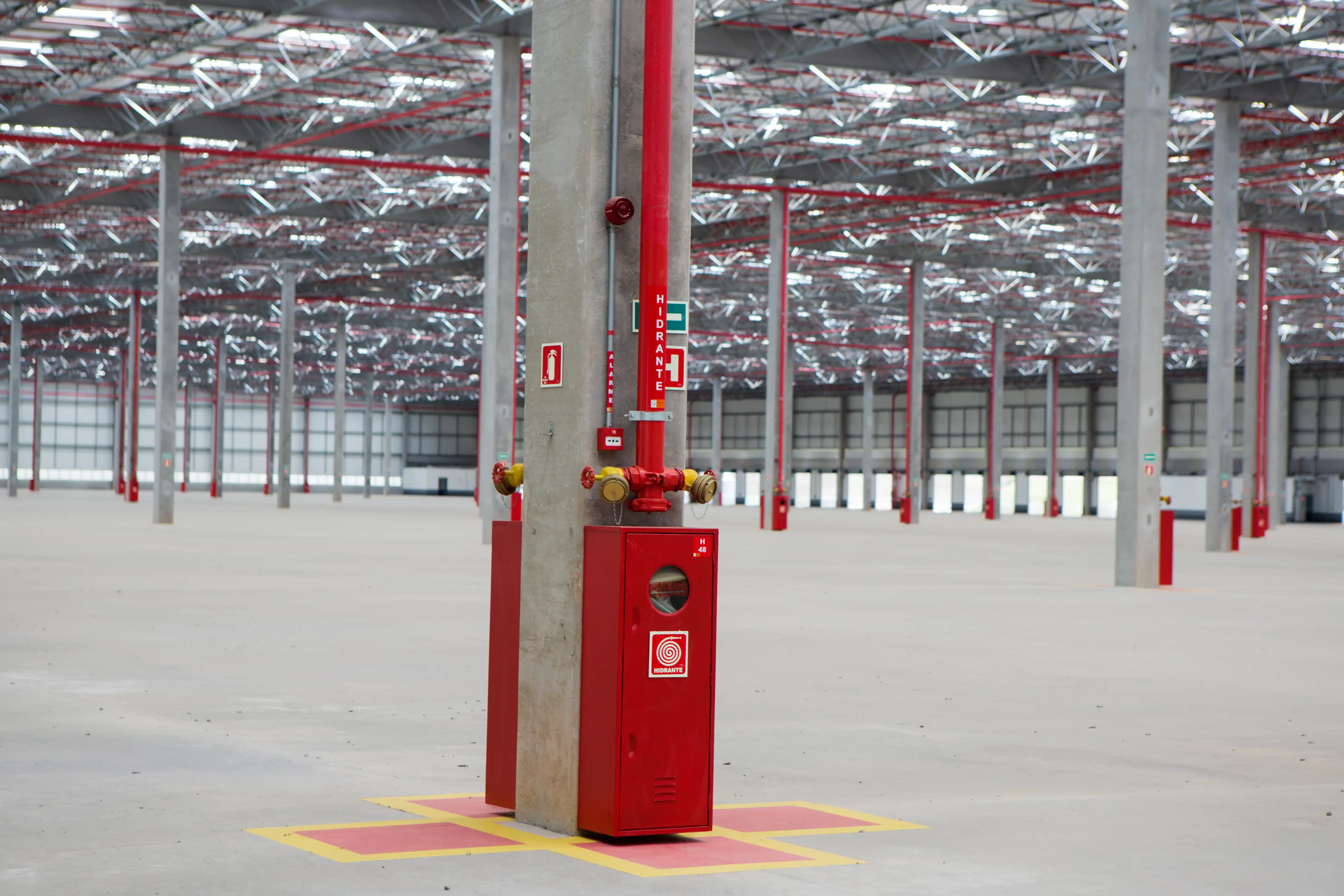 Imagem técnica de imóvel industrial usado em análise de viabilidade, BTS e ocupação logística