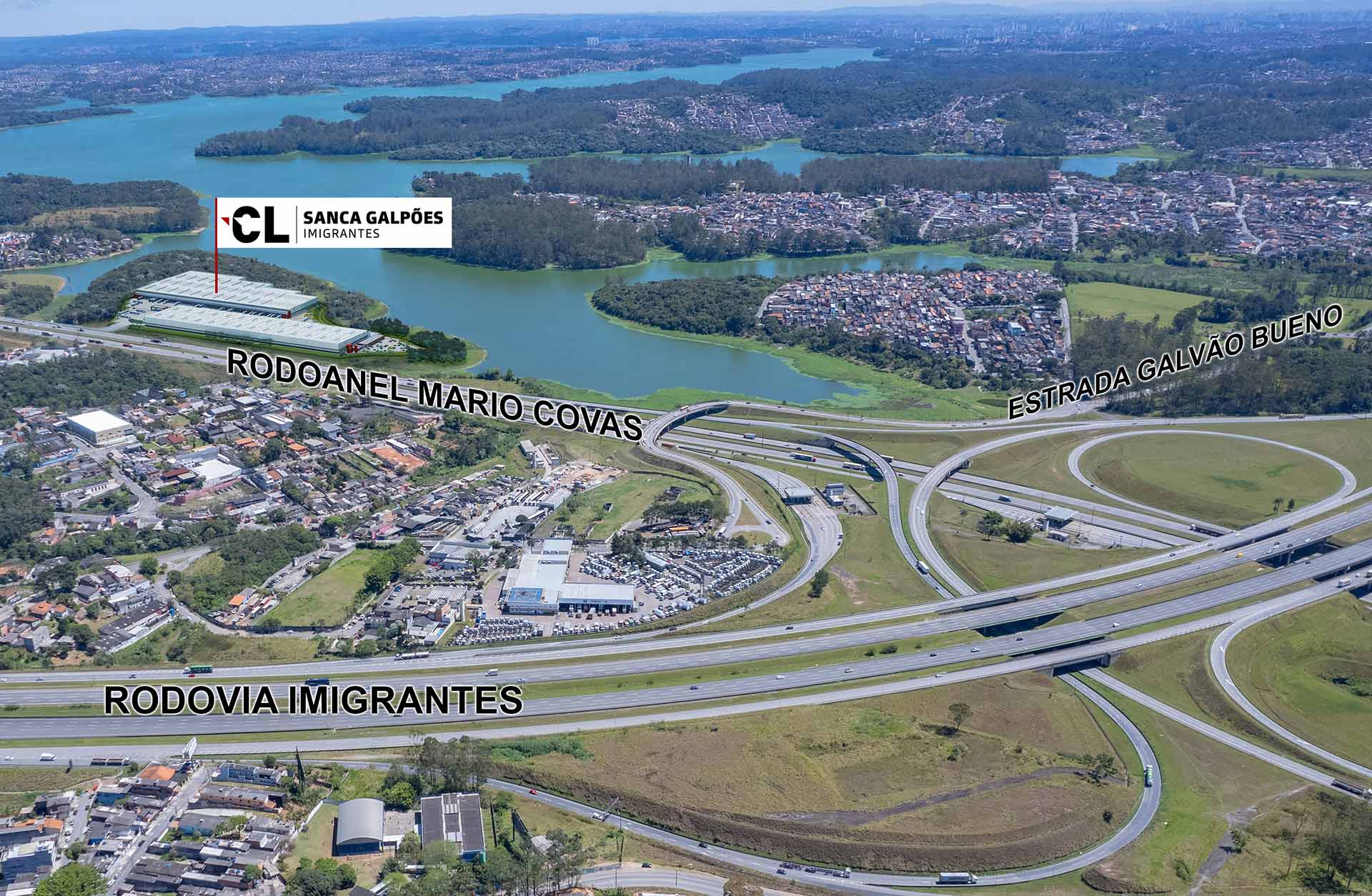 Galpão logístico CL Imigrantes 6 em São Bernardo do Campo - vista externa completa